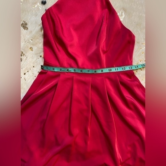 Revolve Lovers + Friends A line Hot Pink Black Lace Mini Dress Size Small - Picture 4 of 10